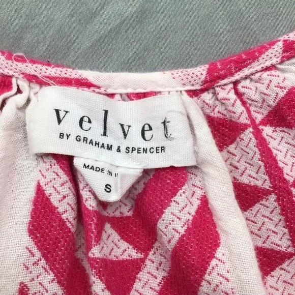 Velvet by Graham & Spencer Madelina Pink and white Mini Dress - Picture 5 of 13